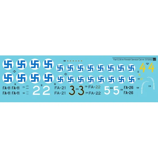 Sbs D72032 1/72 Decal For Fiat G 50 Freccia In Finnish Service