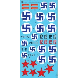 Sbs D48003 1/48 Decal For Polikarpov I-153 Chaika Finnish Air Force Wwii Vol I