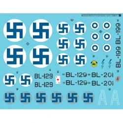 Sbs D48019 1/48 Decal For Bristol Blenheim Mk Iv In Finnish Service