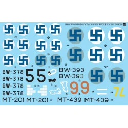 Sbs D48039 1/48 Decal For Hans Wind Finlands Top Ace Ww Ii Vol Ii