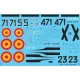 Sbs Buc-32004 1/32 Decal For Hispano Ha-1112 M1l Spanish Air Force Decal Sheet