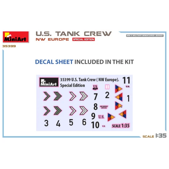 Miniart 35399 - 1/35 - U S Tank Crew Nw Europe Special Edition Figures Kit Miniart 35399 - 1/35 - U S Tank Crew Nw Europe Special Edition Figures Kit
