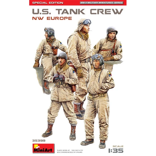 Miniart 35399 - 1/35 - U S Tank Crew Nw Europe Special Edition Figures Kit Miniart 35399 - 1/35 - U S Tank Crew Nw Europe Special Edition Figures Kit