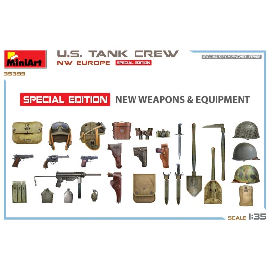 Miniart 35399 - 1/35 - U S Tank Crew Nw Europe Special Edition Figures Kit Miniart 35399 - 1/35 - U S Tank Crew Nw Europe Special Edition Figures Kit