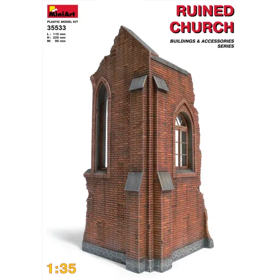 Miniart 35533 - 1/35 - Ruined Church Plastic Model Kit