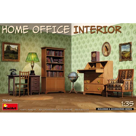Miniart 35644 - 1/35 - Home Office Interior Plastic Model