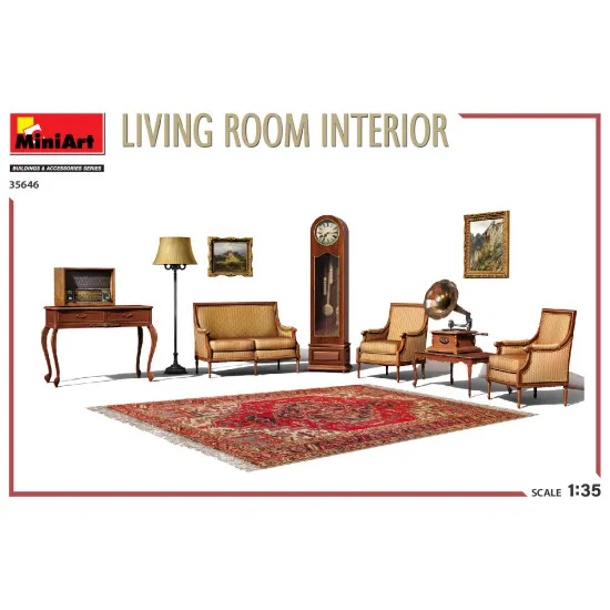 Miniart 35646 - 1/35 - Living Room Interior Model Kit