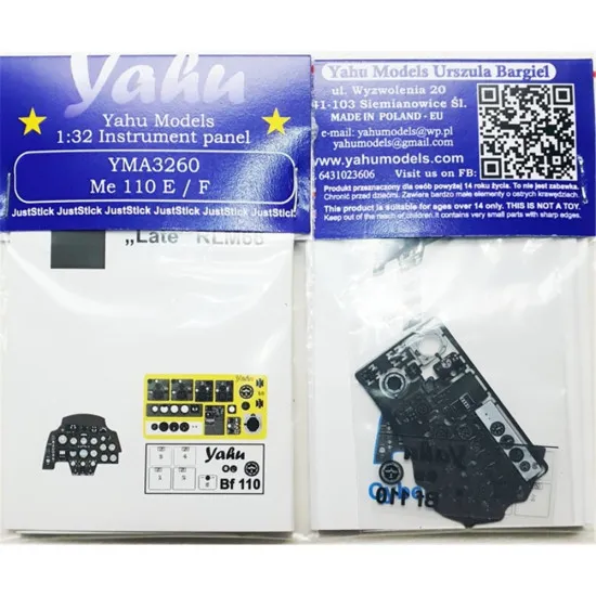 Yahu Model Yma3260 1/32 Me 110 E/F Accessories For Aircraft Yahu Model Yma3260 1/32 Me 110 E/F Accessories For Aircraft