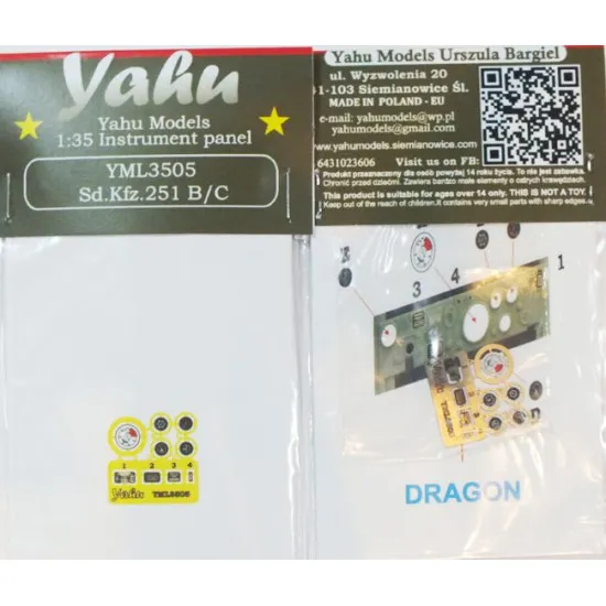 Yahu Model Yml3505 1/35 Sd Kfz 251 For Dragon / Zvezda Accessories Model Kit