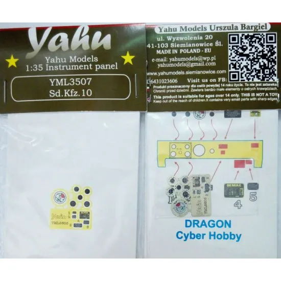 Yahu Model Yml3507 1/35 Sd Kfz 10 For Dragon Accessories Model Kit