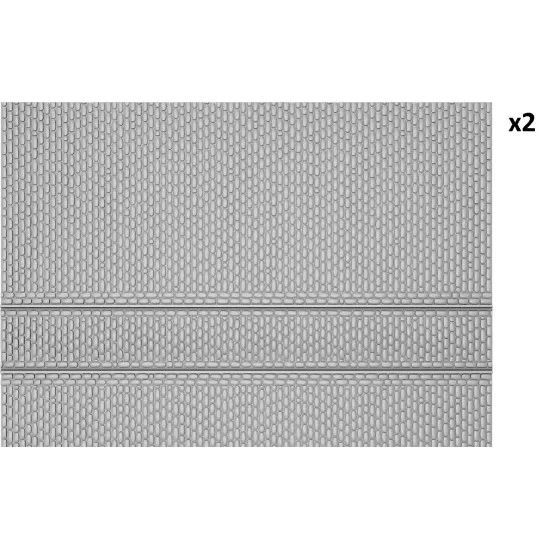 Miniart 36065 - 1/35 - Cobblestone Road With Tram Line Dioramas Series