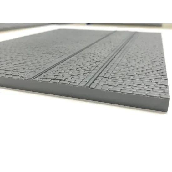 Miniart 36065 - 1/35 - Cobblestone Road With Tram Line Dioramas Series