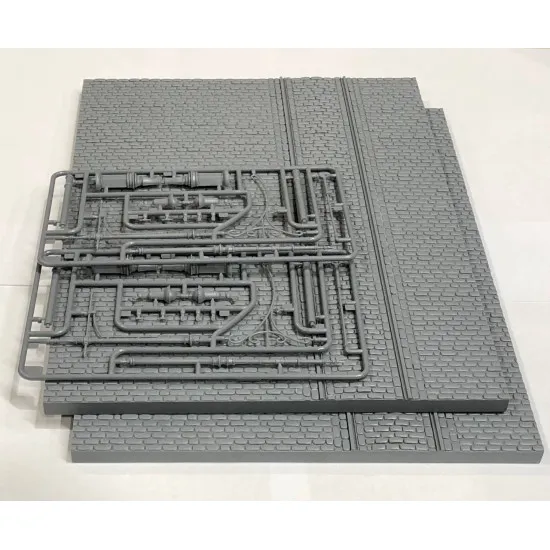 Miniart 36065 - 1/35 - Cobblestone Road With Tram Line Dioramas Series