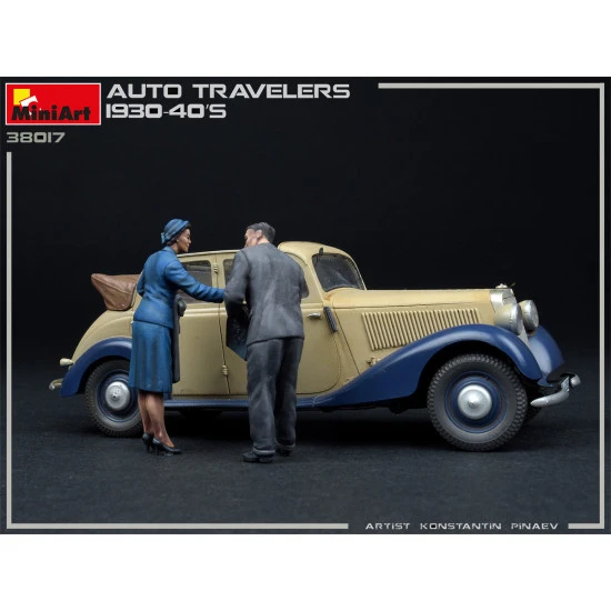 Miniart 38017 - 1/35 - Auto Travelers 1930 40s Plastic Figures Kit