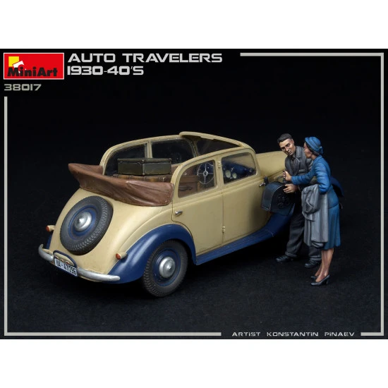 Miniart 38017 - 1/35 - Auto Travelers 1930 40s Plastic Figures Kit
