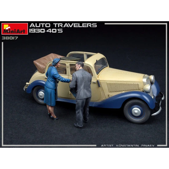 Miniart 38017 - 1/35 - Auto Travelers 1930 40s Plastic Figures Kit