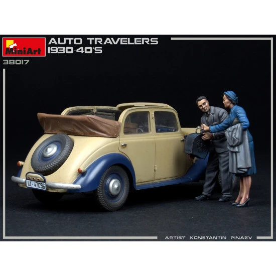 Miniart 38017 - 1/35 - Auto Travelers 1930 40s Plastic Figures Kit