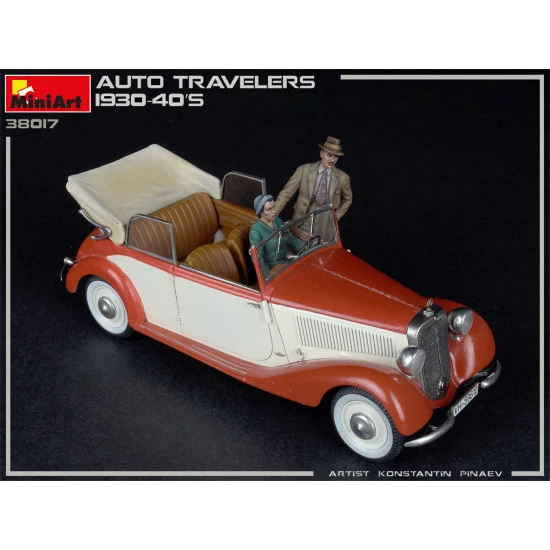 Miniart 38017 - 1/35 - Auto Travelers 1930 40s Plastic Figures Kit