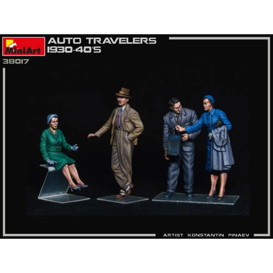 Miniart 38017 - 1/35 - Auto Travelers 1930 40s Plastic Figures Kit