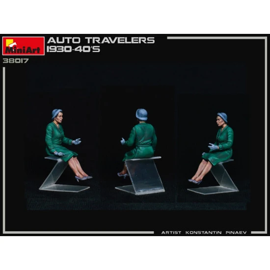 Miniart 38017 - 1/35 - Auto Travelers 1930 40s Plastic Figures Kit