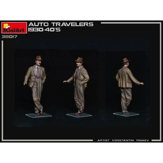 Miniart 38017 - 1/35 - Auto Travelers 1930 40s Plastic Figures Kit