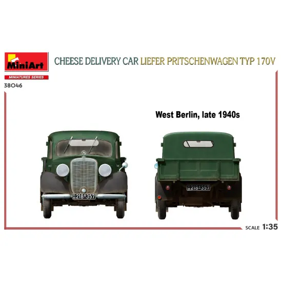 Miniart 38046 - 1/35 - Cheese Delivery Car Liefer Pritschenwagen Typ 170v Model