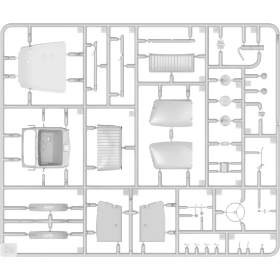 Miniart 38047 - 1/35 - Tempo E400 Kastenwagen 3 Wheel Delivery Box Track Model
