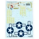 Foxbot 48-043 1/48 North American B 25ghj Mitchell Late Pinup Nose Art And Stencils Part 3