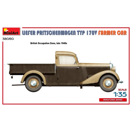 Miniart 38060 - 1/35 - Liefer Pritschenwagen Typ 170v Farmer Car Model Kit