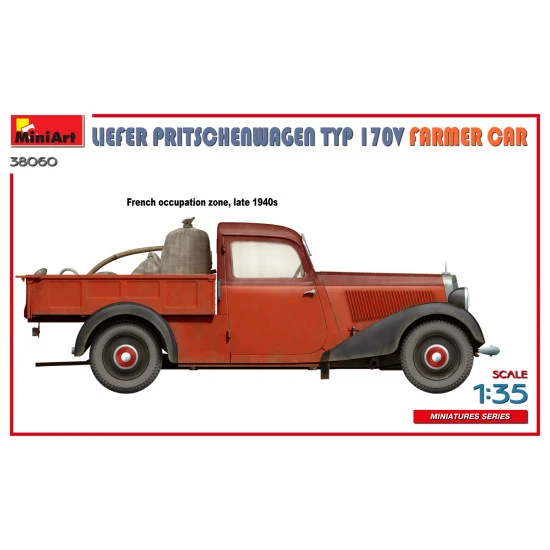 Miniart 38060 - 1/35 - Liefer Pritschenwagen Typ 170v Farmer Car Model Kit