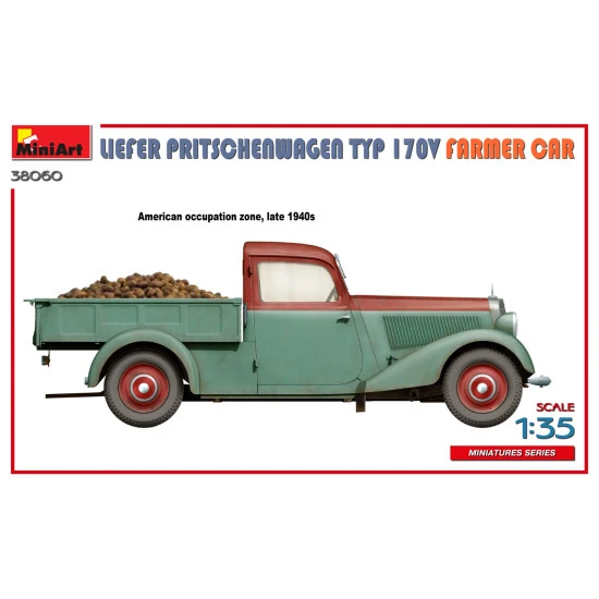 Miniart 38060 - 1/35 - Liefer Pritschenwagen Typ 170v Farmer Car Model Kit