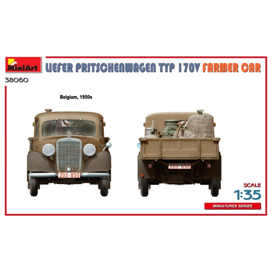 Miniart 38060 - 1/35 - Liefer Pritschenwagen Typ 170v Farmer Car Model Kit