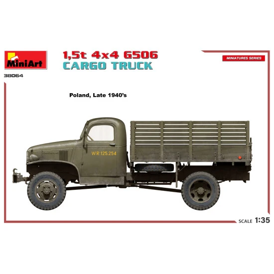 Miniart 38064 - 1/35 - 1 5t 4 4 G506 Cargo Truck Plastic Model Kit
