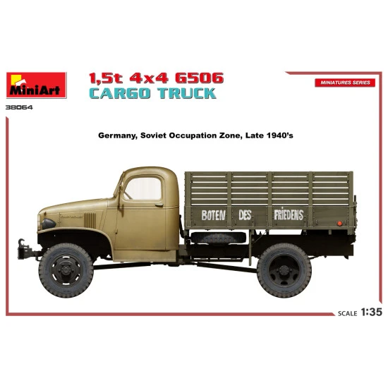 Miniart 38064 - 1/35 - 1 5t 4 4 G506 Cargo Truck Plastic Model Kit