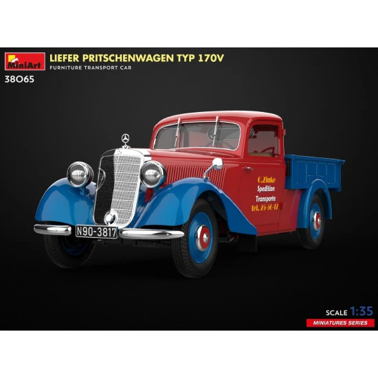 Miniart 38065 - 1/35 - Liefer Pritschenwagen Typ 170v Furniture Transport Car