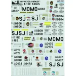 DECAL 1/72 FOR F-15E EAGLES DECALS SET 1/72 PRINT SCALE 72-030