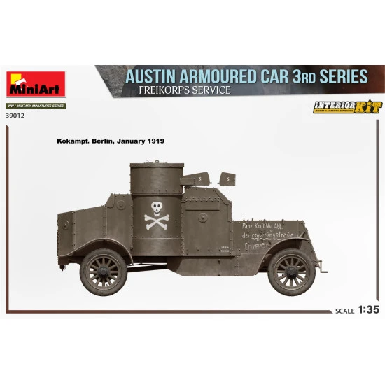 Miniart 39012 1/35 Austin Armoured Car 3rd Series Freikorps Service Interior Kit