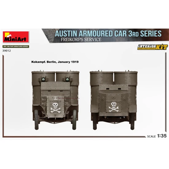 Miniart 39012 1/35 Austin Armoured Car 3rd Series Freikorps Service Interior Kit