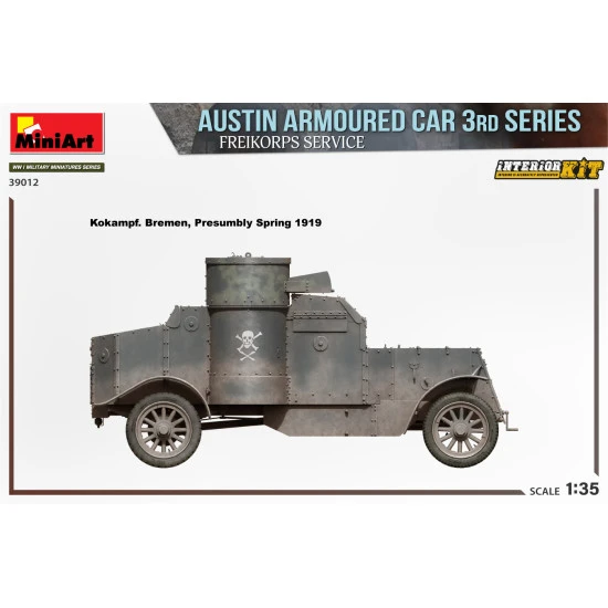 Miniart 39012 1/35 Austin Armoured Car 3rd Series Freikorps Service Interior Kit