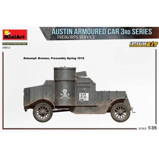 Miniart 39012 1/35 Austin Armoured Car 3rd Series Freikorps Service Interior Kit