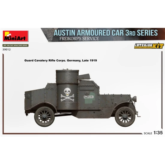 Miniart 39012 1/35 Austin Armoured Car 3rd Series Freikorps Service Interior Kit