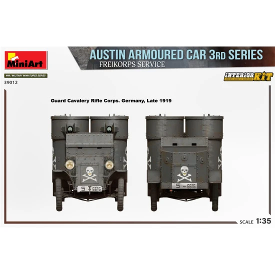 Miniart 39012 1/35 Austin Armoured Car 3rd Series Freikorps Service Interior Kit