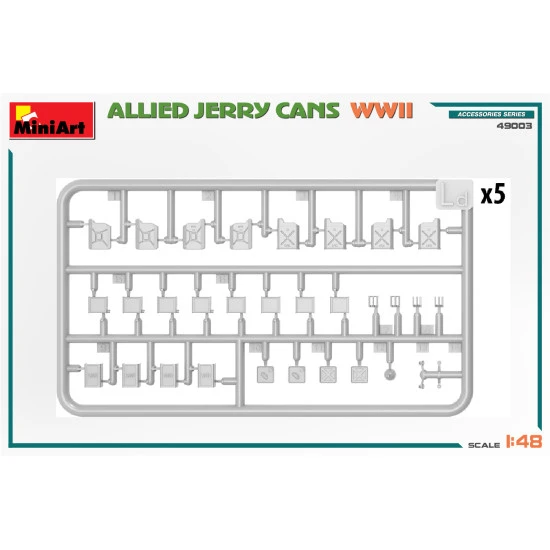 Miniart 49003 - 1/48 - Allied Jerry Cans Ww2 Plastic Model Accessories