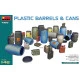 Miniart 49010 - 1/48 - Plastic Barrels Cans Plastic Model Accessories