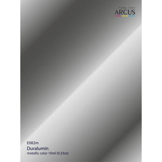 Arcus 082 Enamel Paint Metallic Color Duralumin Saturated Color 10ml