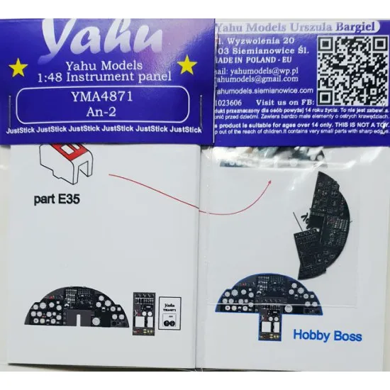 Yahu Model Yma4871 1/48 An-2 For Hobby Boss Accessories Aircraft