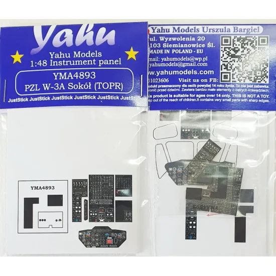 Yahu Model Yma4893 1/48 Pzl W-3a Sokol Topr For Answer Accessories Aircraft