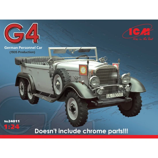 Typ G4 (1935 production), WWII German Personnel Car 1/24 ICM 24011 no chrome
