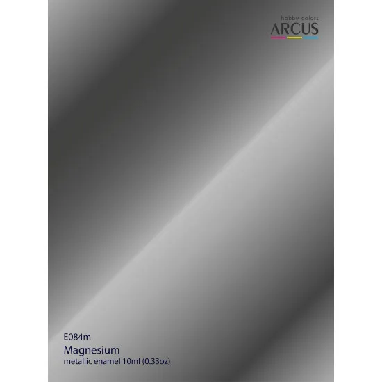 Arcus 084 Enamel Paint Metallic Color Magnesium Saturated Color 10ml
