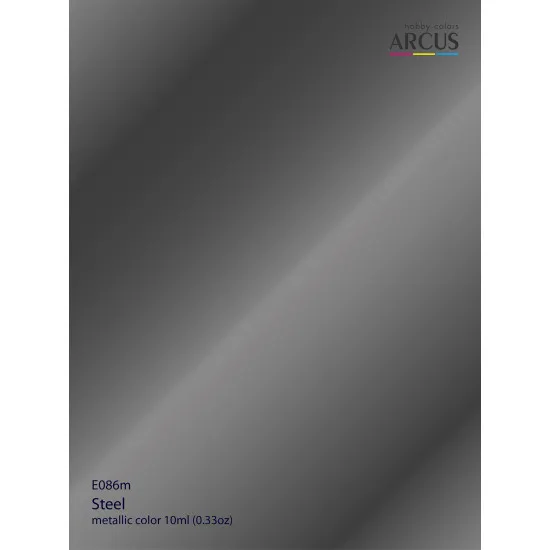 Arcus 086 Enamel Paint Metallic Color Steel Saturated Color 10ml
